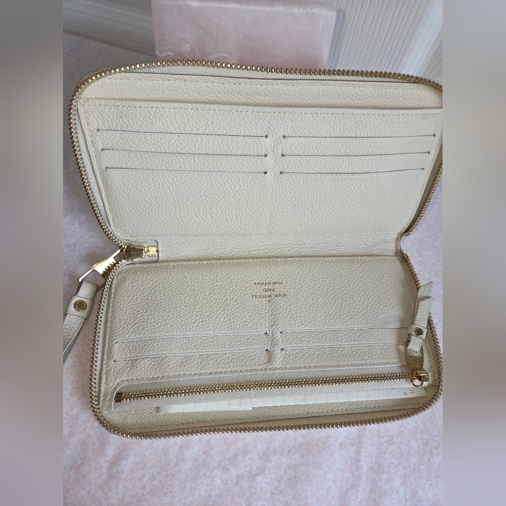 Louis Vuitton Secret Long Wallet – Monogram Empreinte Ivory Leather Authentic - Picture 6 of 6